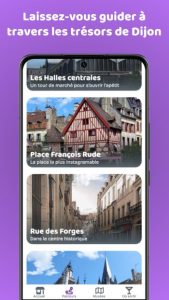 Application visite dijon visite guidée itinéraire tourisme
