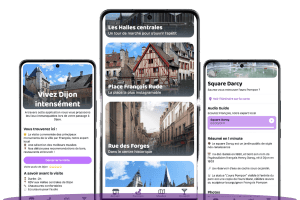 screenshots presentation application visite Dijon